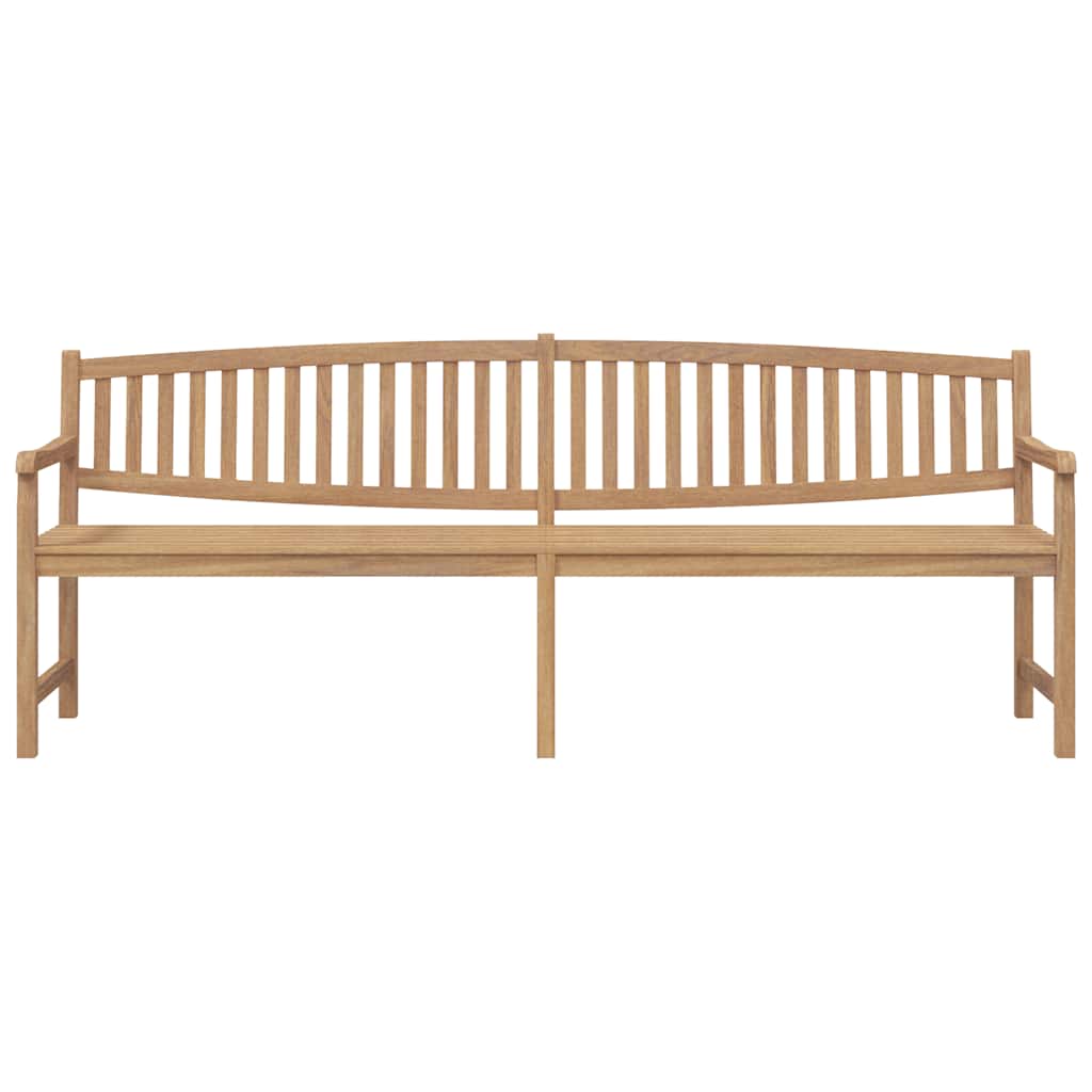 vidaXL Garden Bench 228x59.5x90 cm Solid Teak Wood - Brown