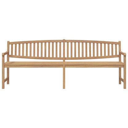 vidaXL Garden Bench 228x59.5x90 cm Solid Teak Wood - Brown