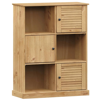 vidaXL Bookcase VIGO 90x35x114.5 cm Solid Wood Pine - Brown