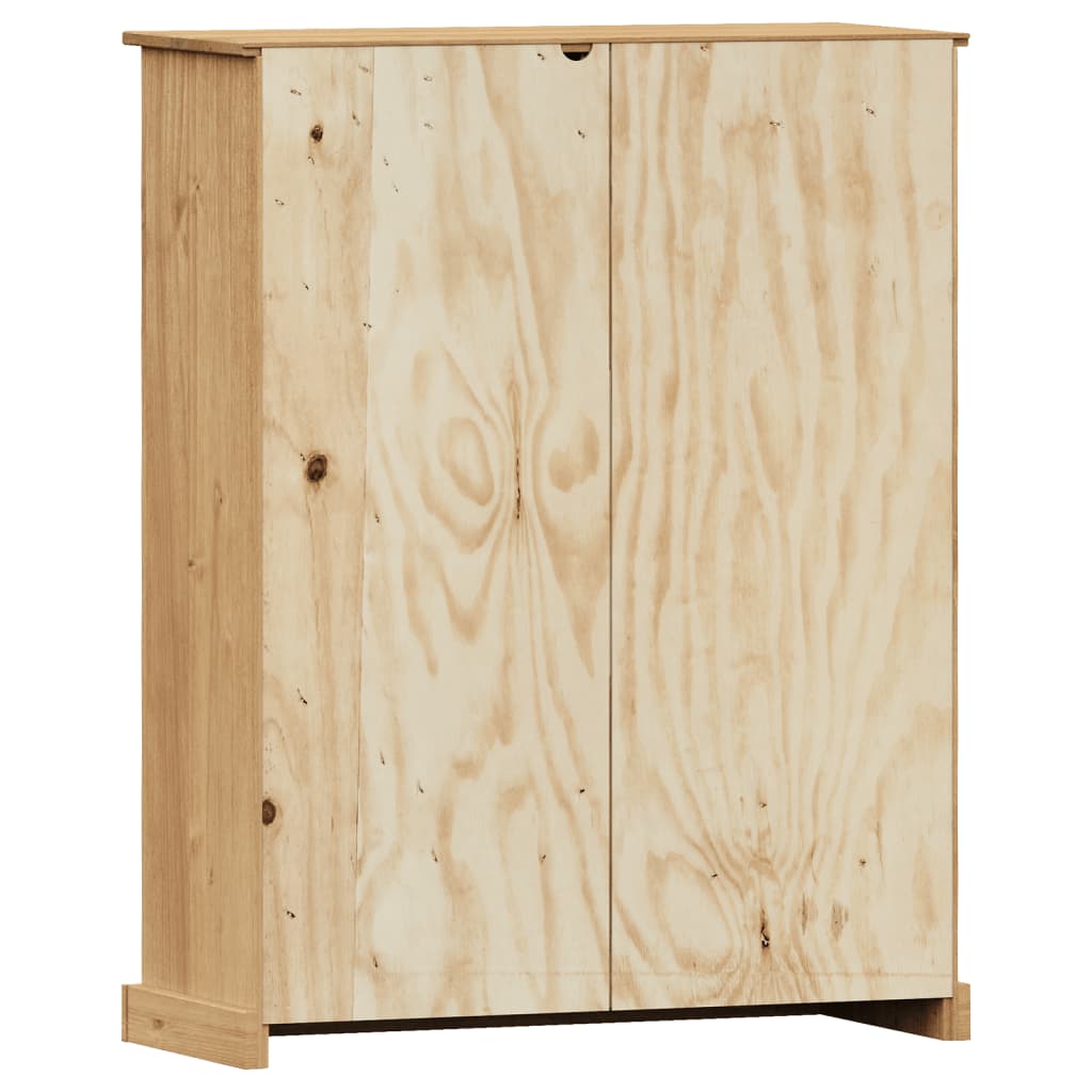vidaXL Bookcase VIGO 90x35x114.5 cm Solid Wood Pine - Brown