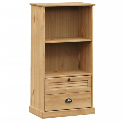 vidaXL Bookcase VIGO 60x35x114.5 cm Solid Wood Pine - Brown
