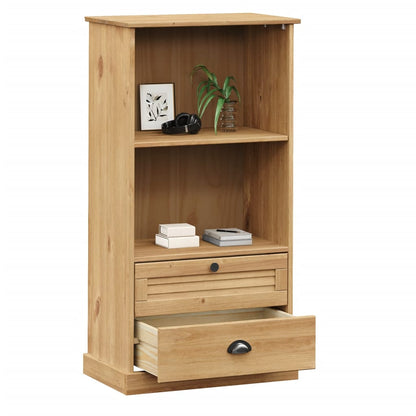 vidaXL Bookcase VIGO 60x35x114.5 cm Solid Wood Pine - Brown