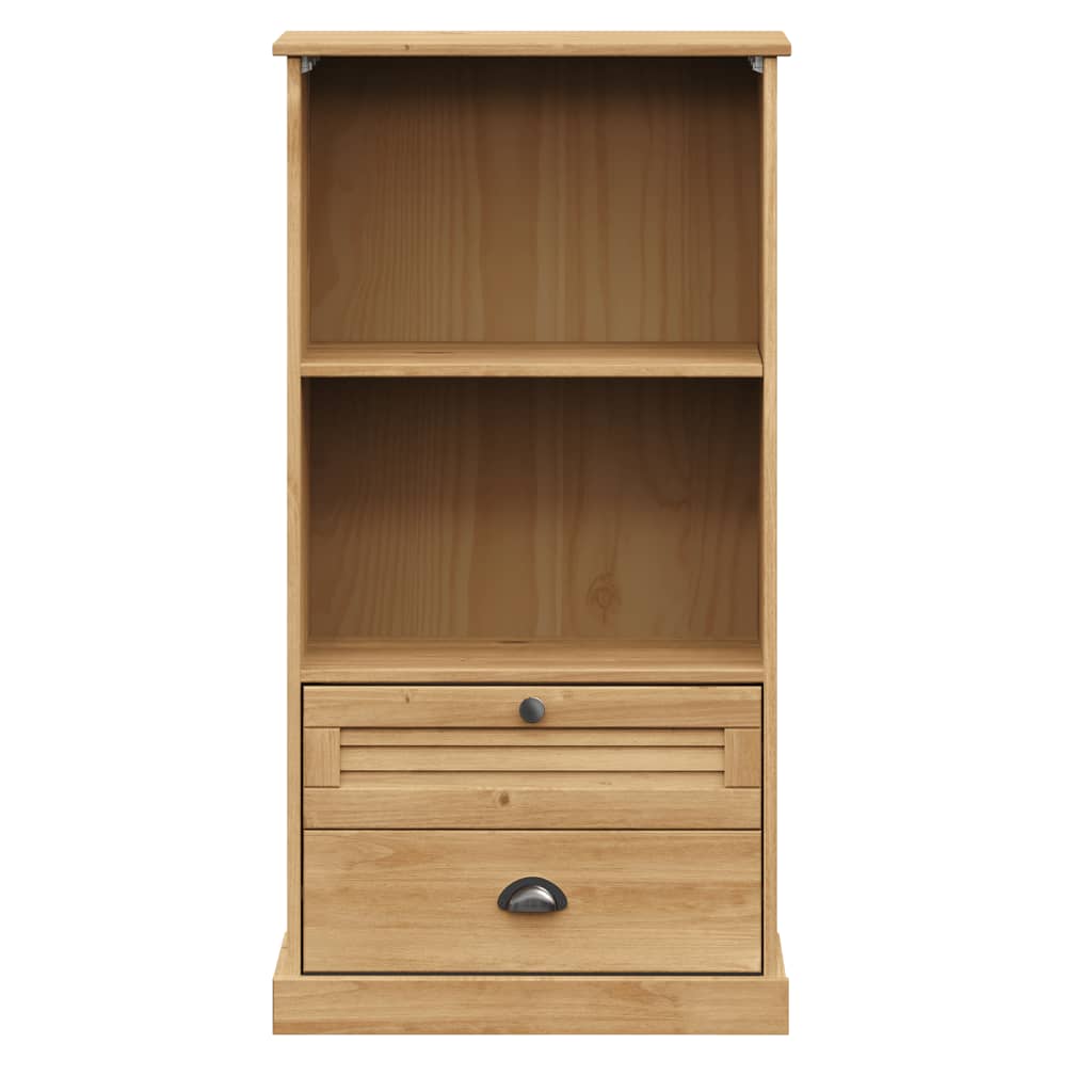 vidaXL Bookcase VIGO 60x35x114.5 cm Solid Wood Pine - Brown