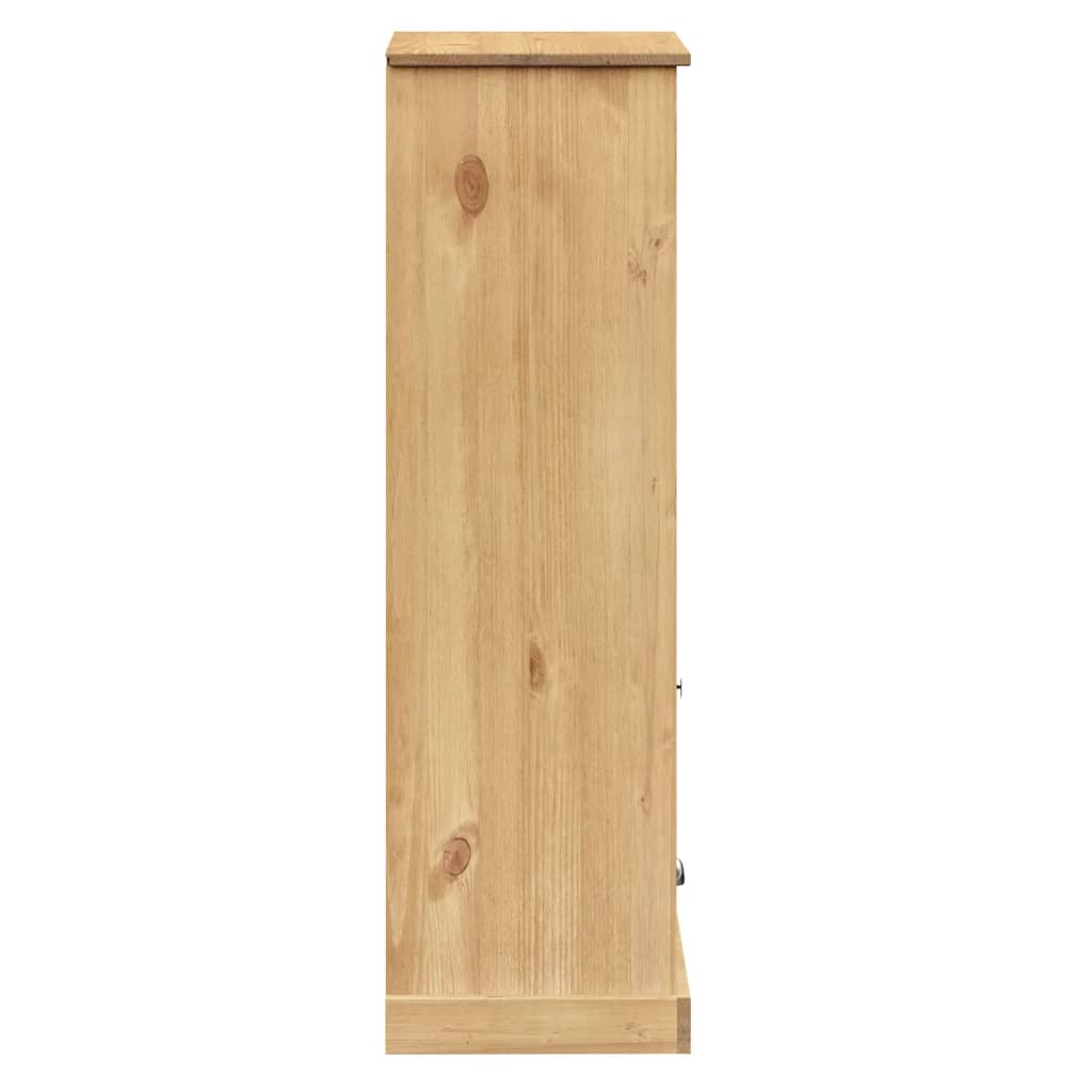 vidaXL Bookcase VIGO 60x35x114.5 cm Solid Wood Pine - Brown