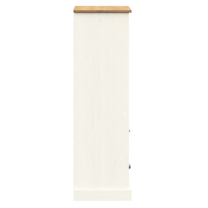 vidaXL Bookcase VIGO White 60x35x114.5 cm Solid Wood Pine