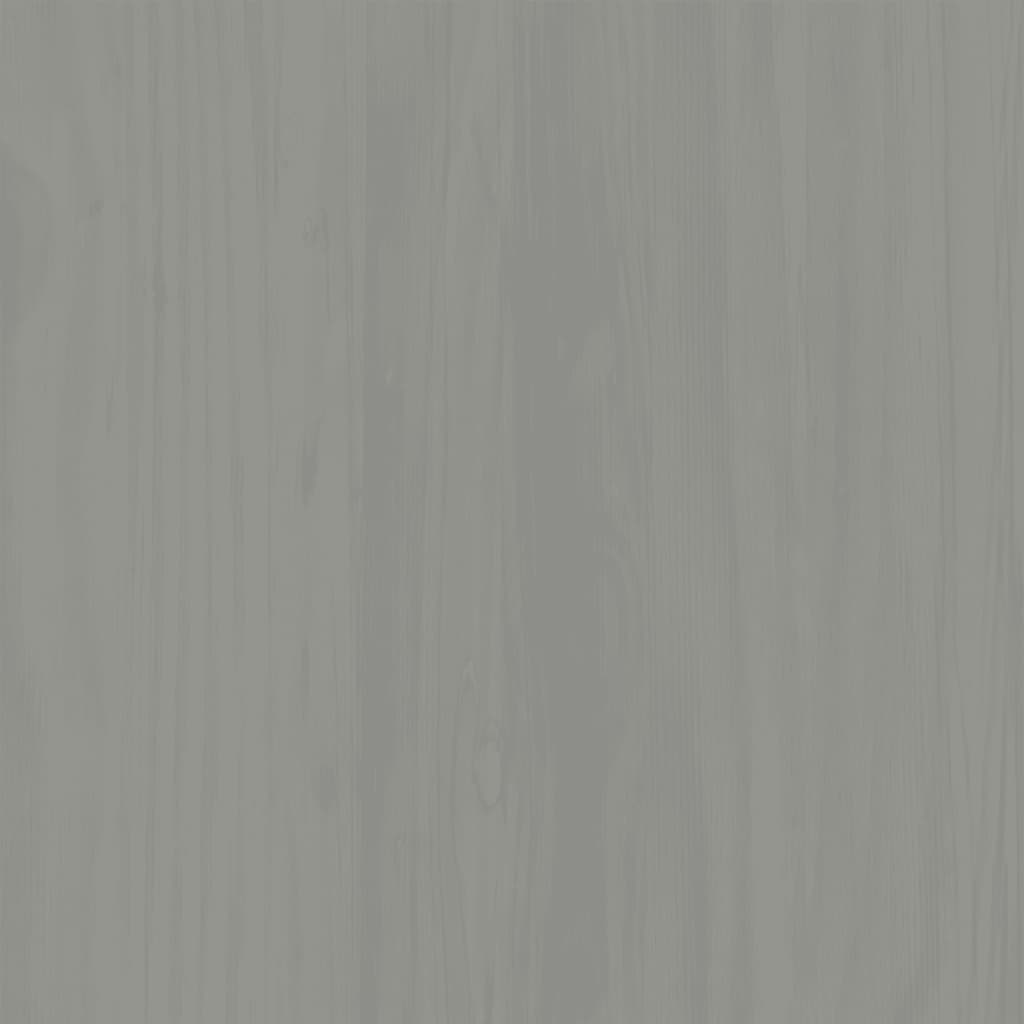 vidaXL Glass Display Cabinet VIGO Grey 85x35x170 cm Solid Wood Pine