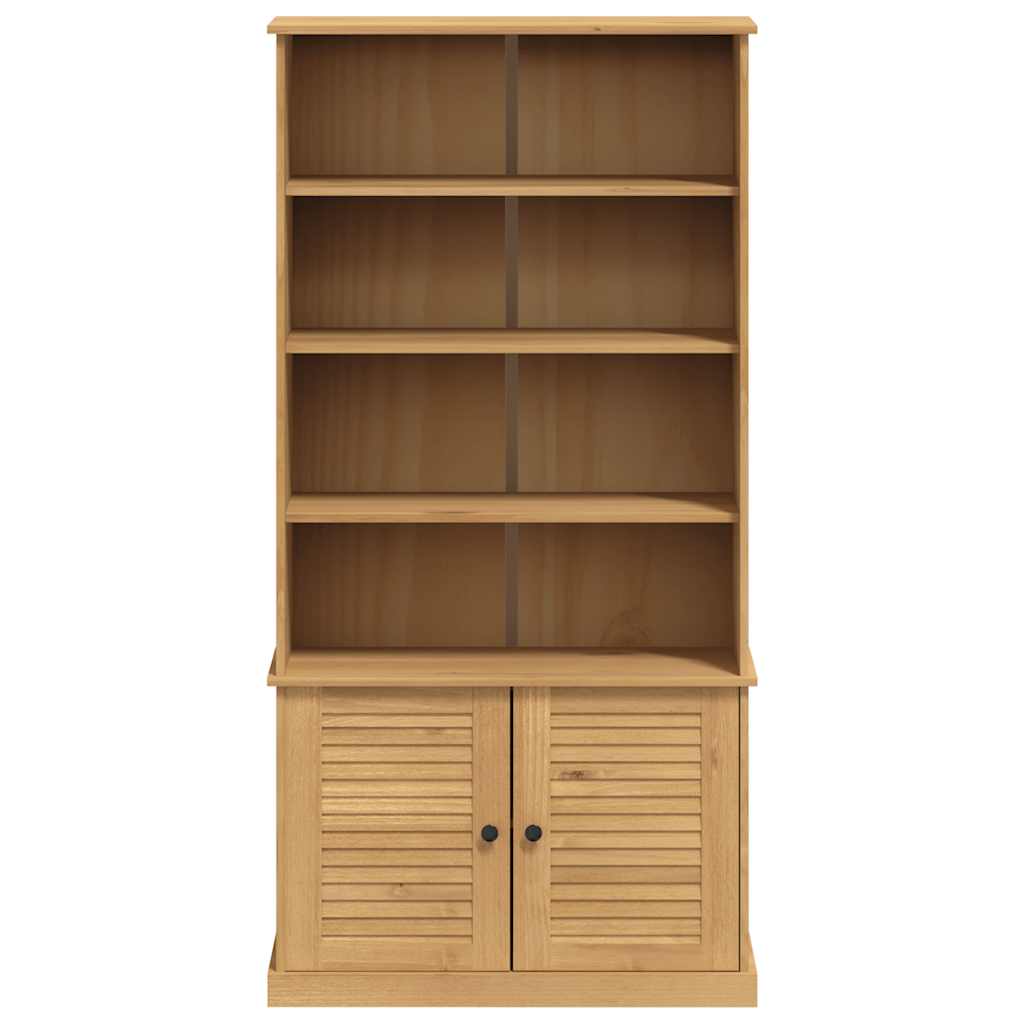 vidaXL Bookcase VIGO 85x35x170 cm Solid Wood Pine - Brown