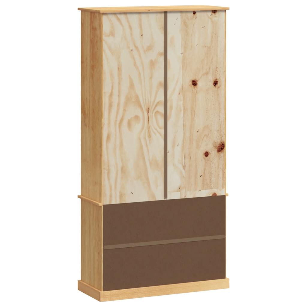 vidaXL Bookcase VIGO 85x35x170 cm Solid Wood Pine - Brown
