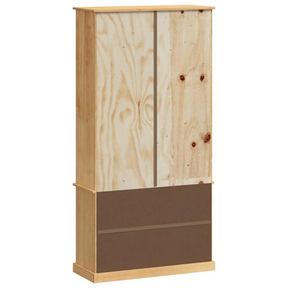 vidaXL Bookcase VIGO 85x35x170 cm Solid Wood Pine - Brown
