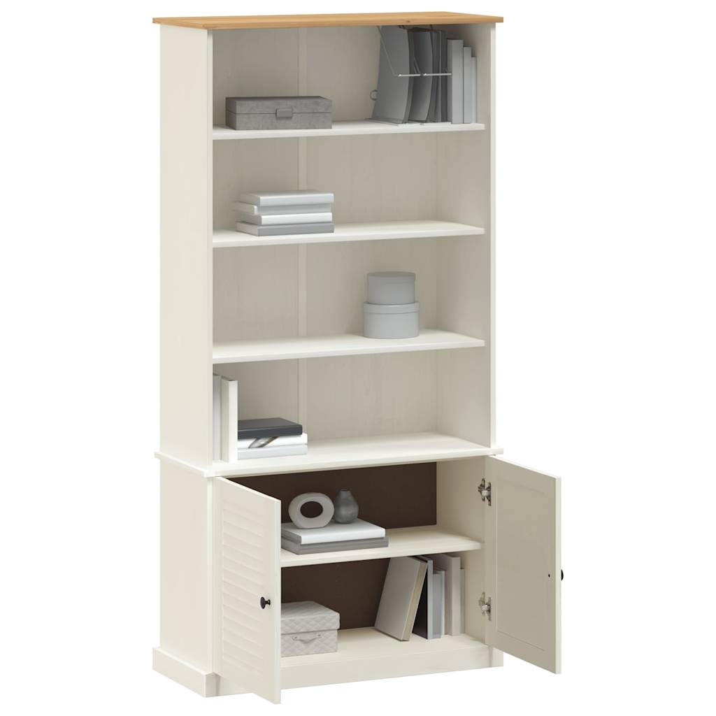 vidaXL Bookcase VIGO White 85x35x170 cm Solid Wood Pine