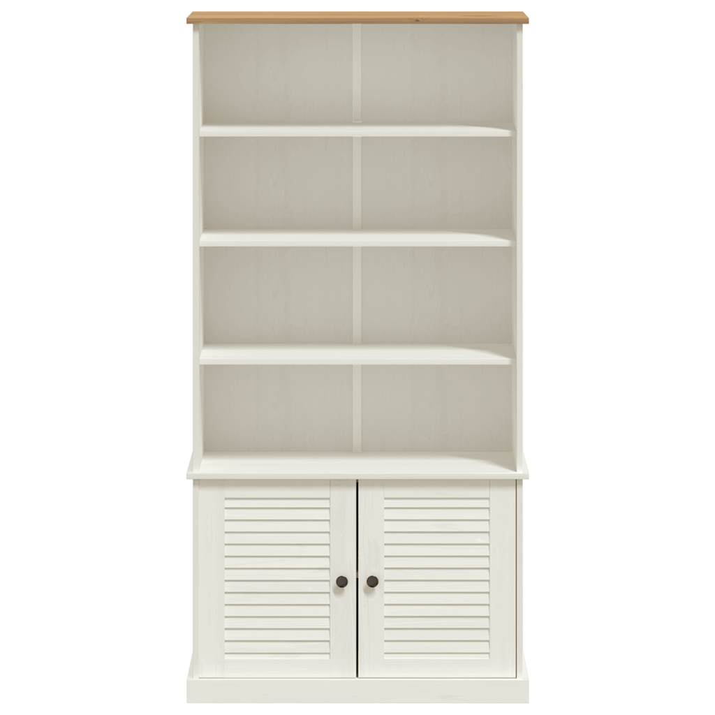 vidaXL Bookcase VIGO White 85x35x170 cm Solid Wood Pine