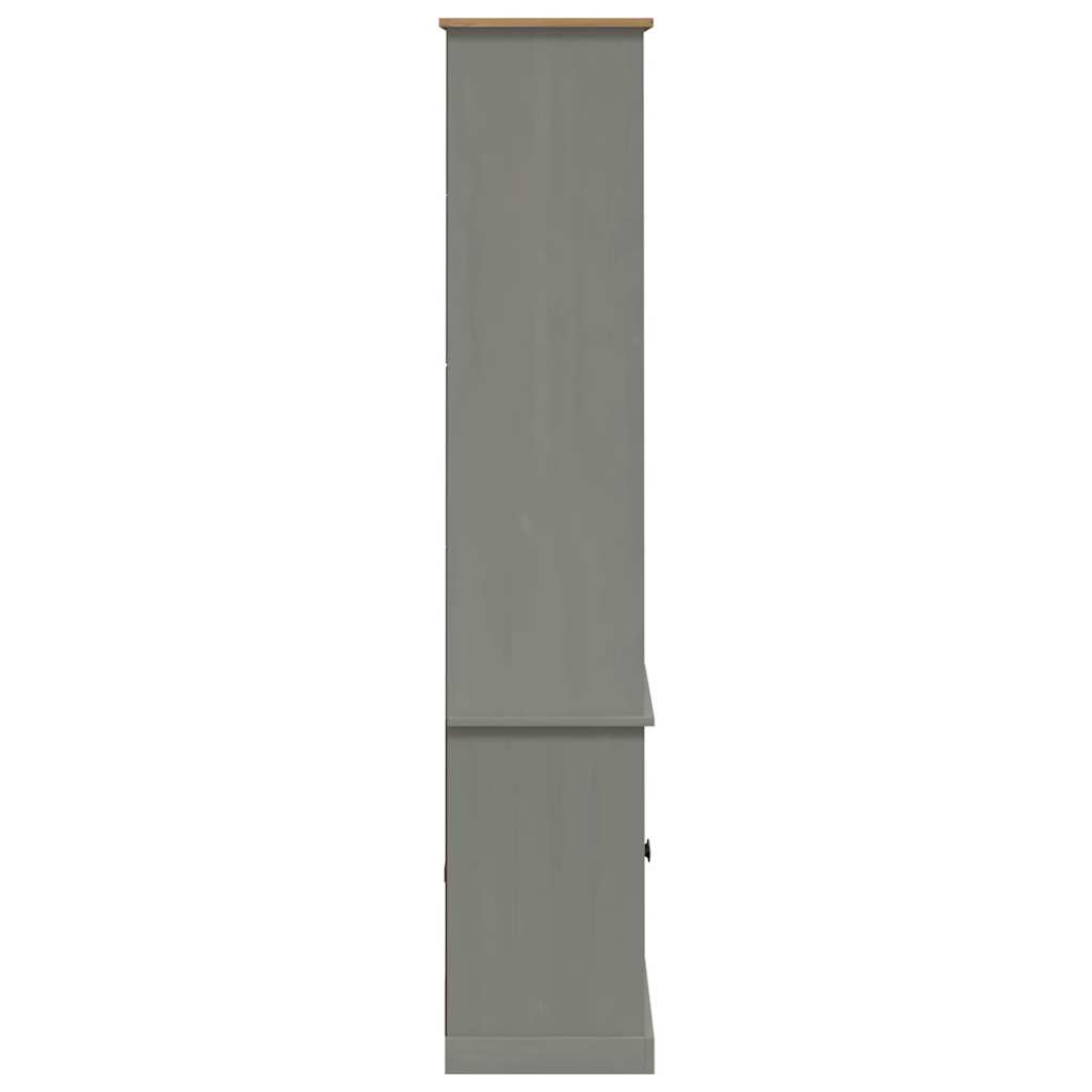 vidaXL Bookcase VIGO Grey 85x35x170 cm Solid Wood Pine