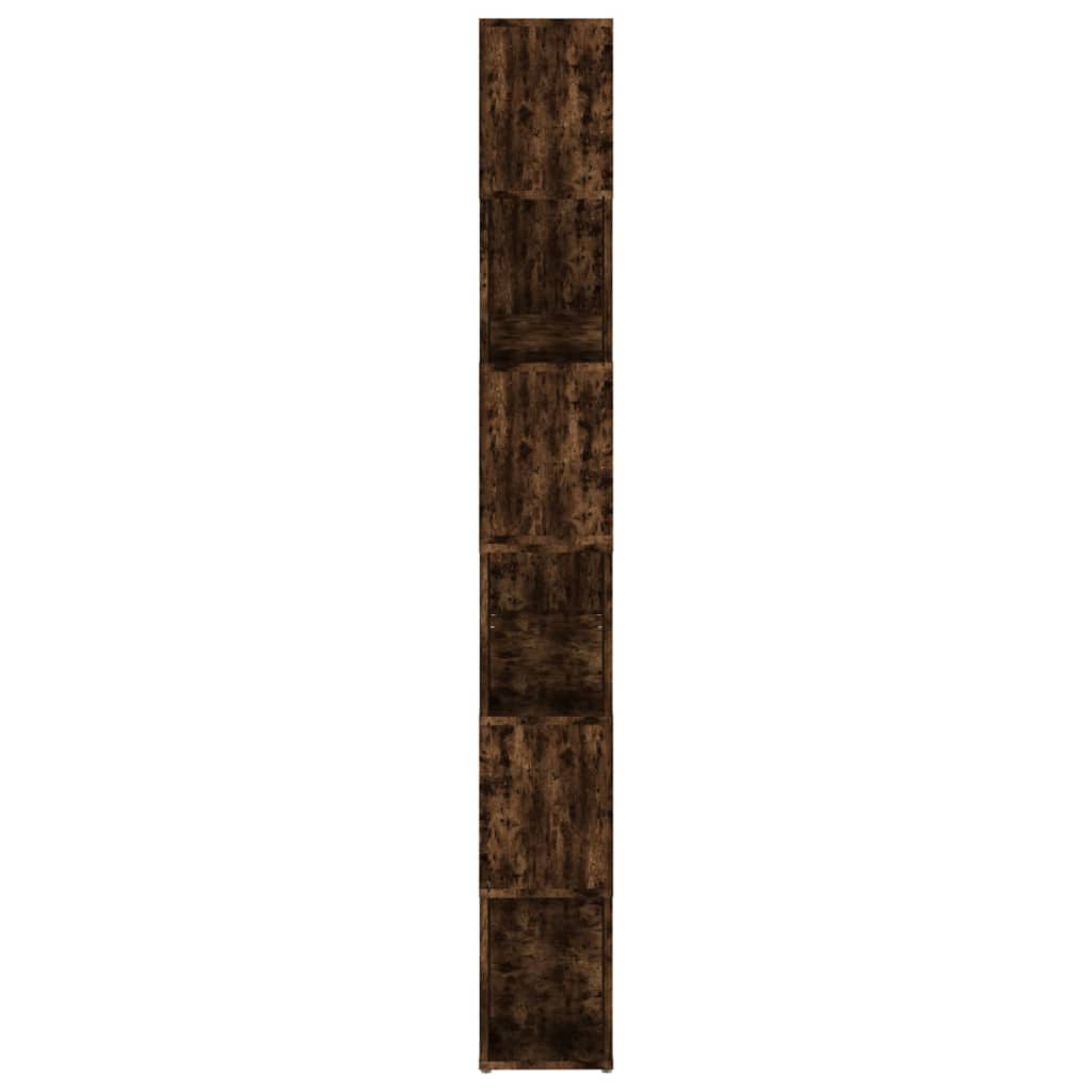 vidaXL Book Cabinet/Room Divider Smoked Oak 100x24x188 cm - Brown