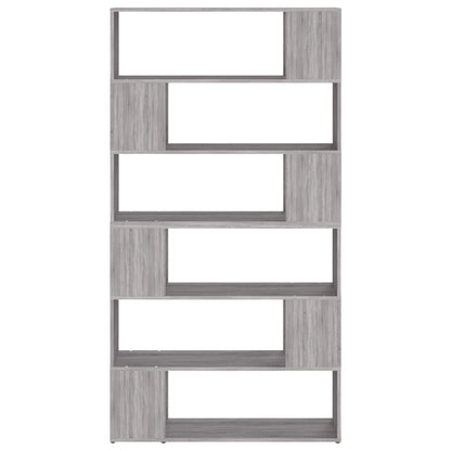 vidaXL Book Cabinet/Room Divider Grey Sonoma 100x24x188 cm