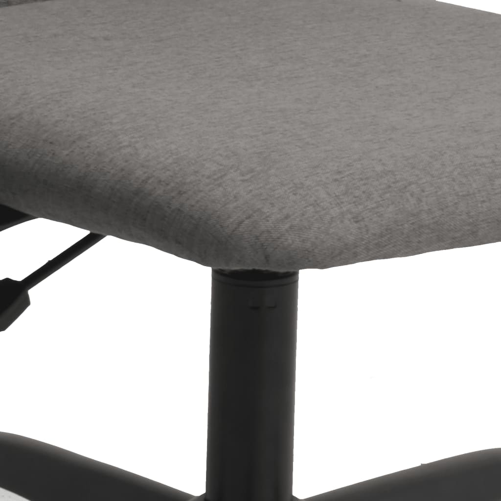 vidaXL Office Chair Height Adjustable Dark Grey Fabric