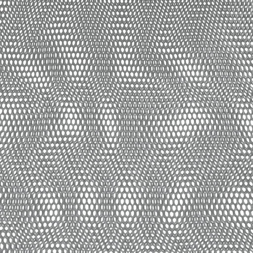 vidaXL Office Chair Height Adjustable Grey Mesh Fabric and Faux Leather