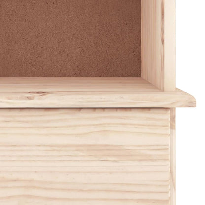 vidaXL Bookcase with Drawers ALTA 77x35x186.5 cm Solid Wood Pine - Brown