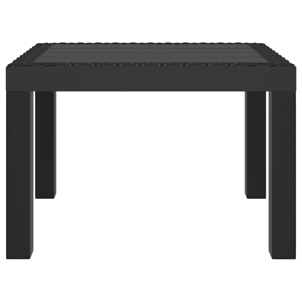 vidaXL Garden Table Anthracite 59x47x40 cm PP