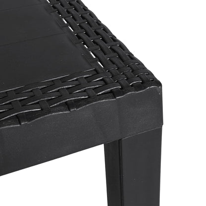 vidaXL Garden Table Anthracite 59x47x40 cm PP