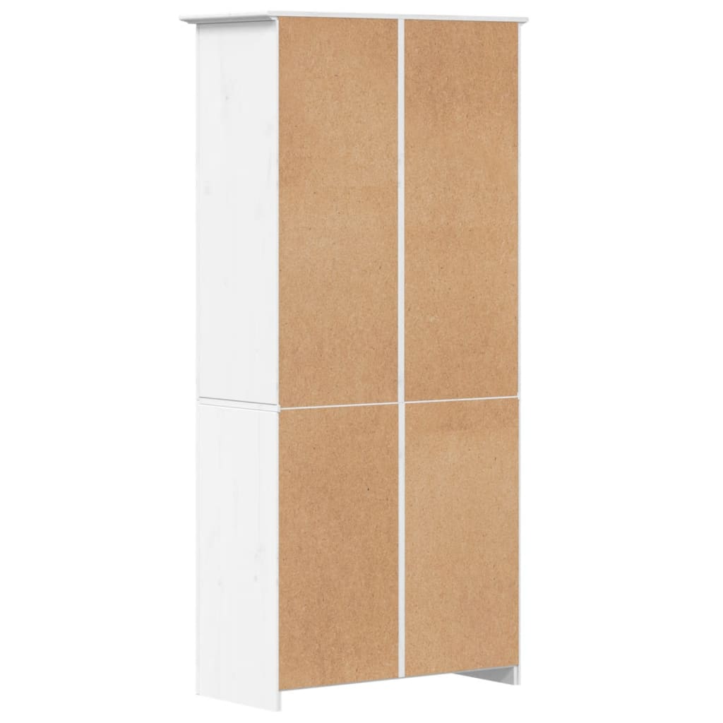 vidaXL Bookcase BODO White 80x40x172 cm Solid Wood Pine