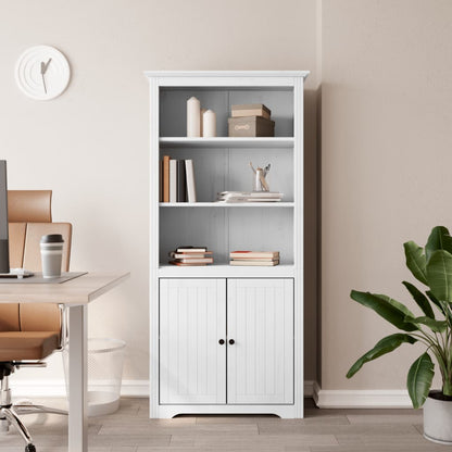 vidaXL Bookcase BODO White 80x40x172 cm Solid Wood Pine