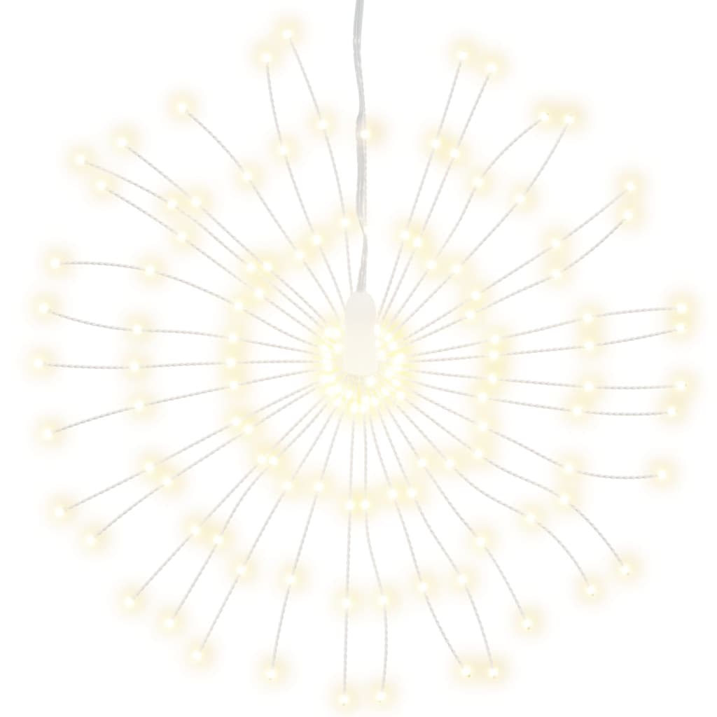 vidaXL Christmas Starburst Lights 140 LEDs 8 pcs Warm White 17 cm