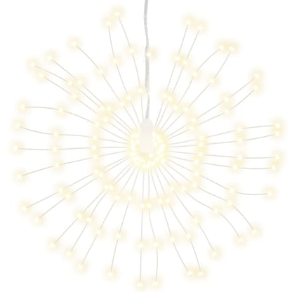 vidaXL Christmas Starburst Lights 140 LEDs 8 pcs Warm White 17 cm