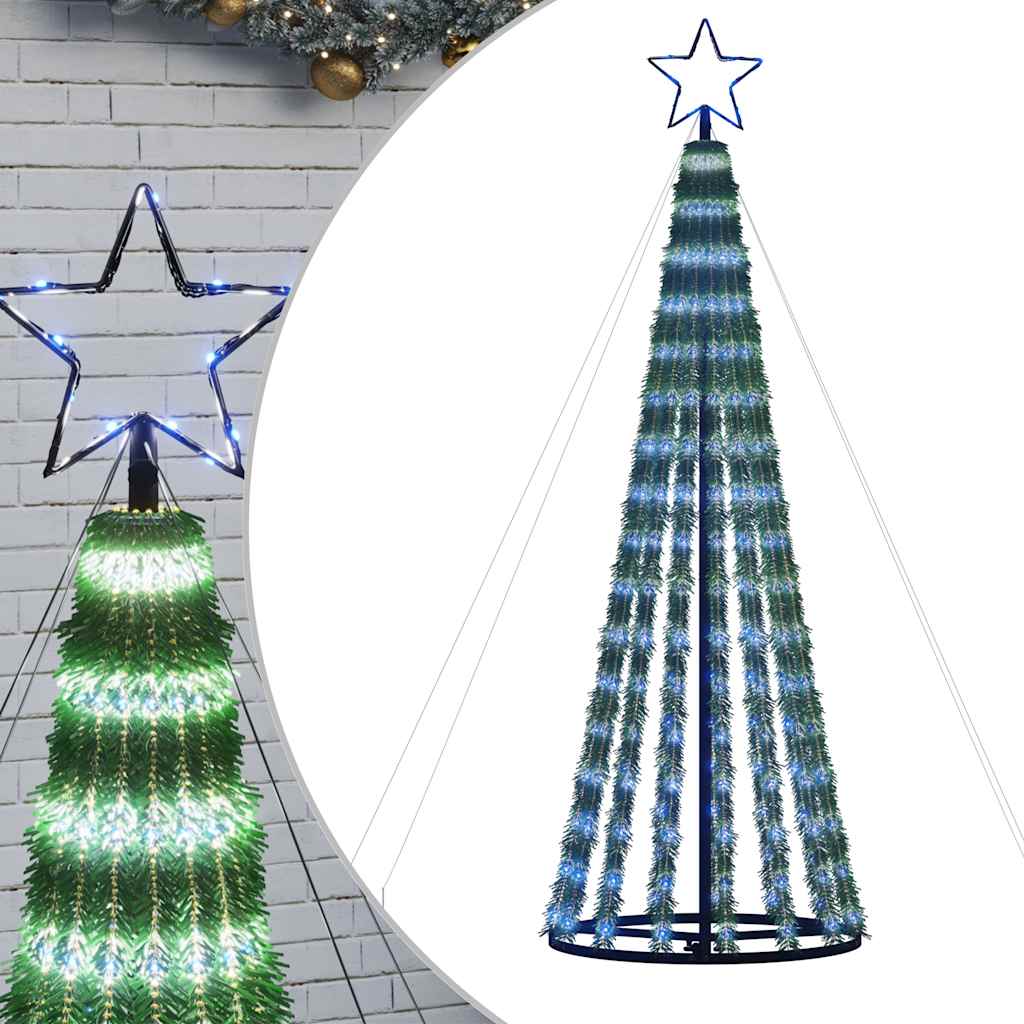 vidaXL LED Christmas Tree 275 LEDs Blue 180 cm