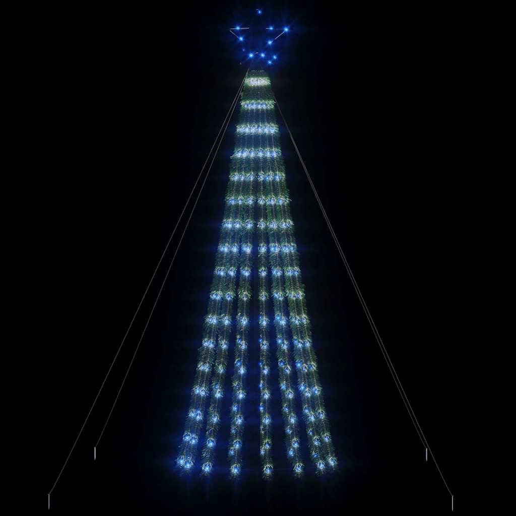 vidaXL LED Christmas Tree 275 LEDs Blue 180 cm