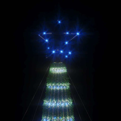 vidaXL LED Christmas Tree 275 LEDs Blue 180 cm