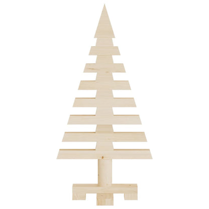 vidaXL Wooden Christmas Trees for Decoration 3 pcs Solid Wood Pine - Brown - 60/90/120 cm