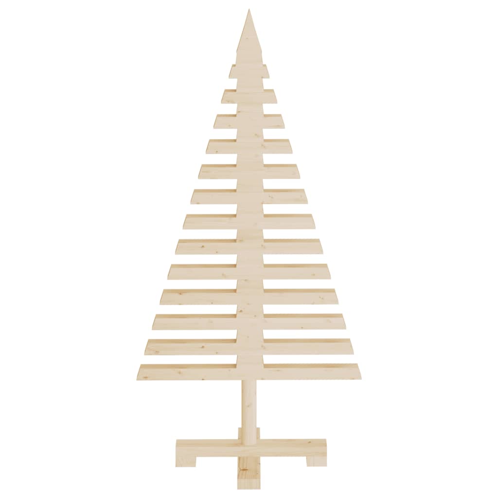 vidaXL Wooden Christmas Trees for Decoration 3 pcs Solid Wood Pine - Brown - 60/90/120 cm