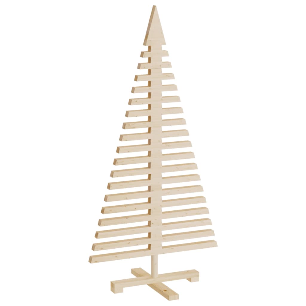 vidaXL Wooden Christmas Trees for Decoration 3 pcs Solid Wood Pine - Brown - 60/90/120 cm