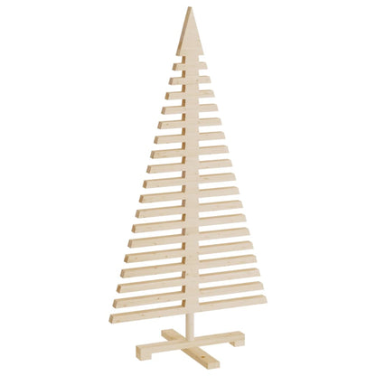 vidaXL Wooden Christmas Trees for Decoration 3 pcs Solid Wood Pine - Brown - 60/90/120 cm