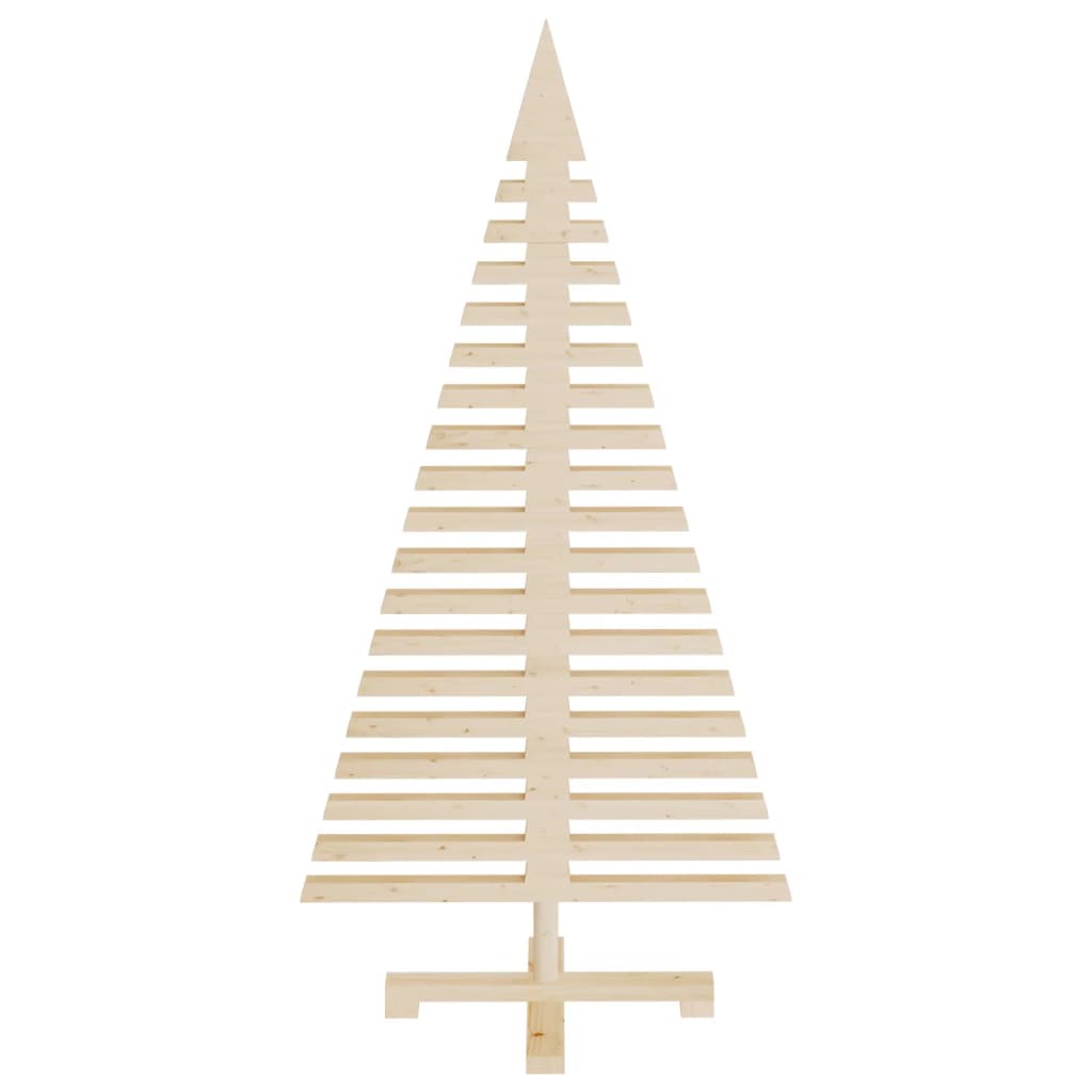 vidaXL Wooden Christmas Trees for Decoration 3 pcs Solid Wood Pine - Brown - 60/90/120 cm