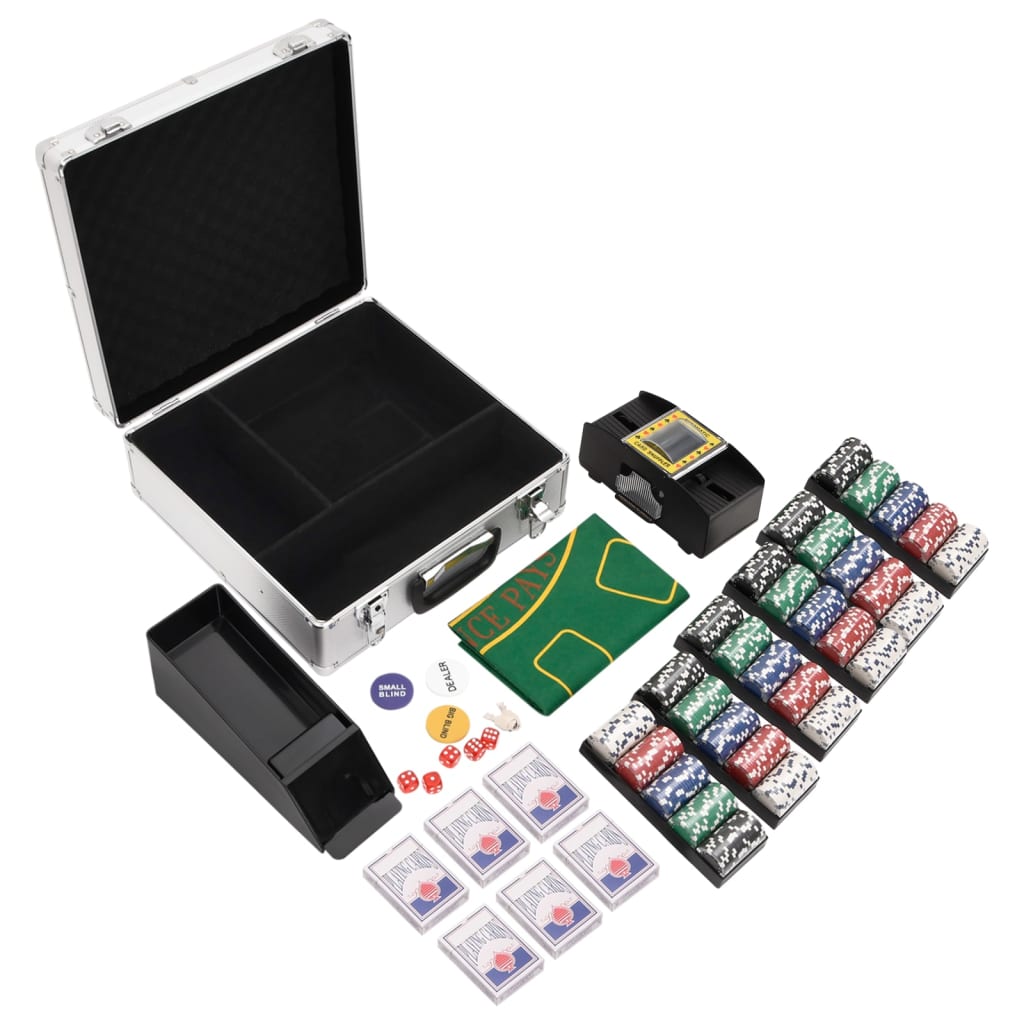vidaXL Poker Chip Set 600 pcs 11.5 g