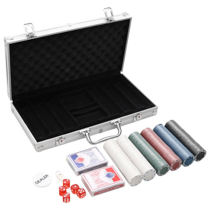 vidaXL Poker Chip Set 300 pcs 4 g - 34424