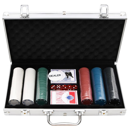 vidaXL Poker Chip Set 300 pcs 4 g - 34424