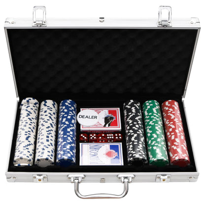 vidaXL Poker Chip Set 300 pcs 11.5 g - 34425