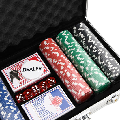 vidaXL Poker Chip Set 300 pcs 11.5 g - 34425