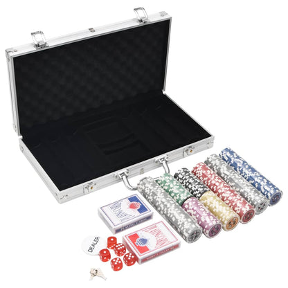 vidaXL Poker Chip Set 300 pcs 11.5 g - 34426
