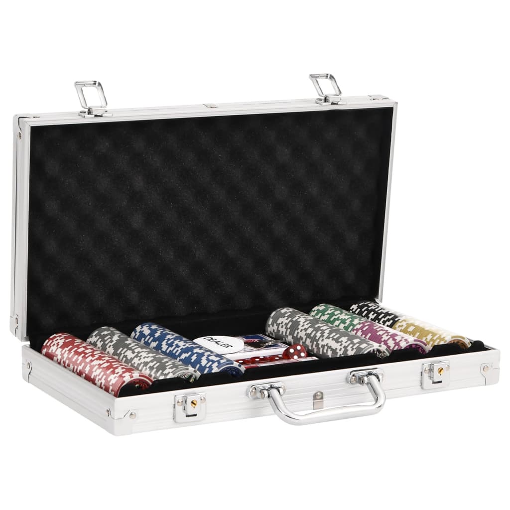 vidaXL Poker Chip Set 300 pcs 11.5 g - 34426