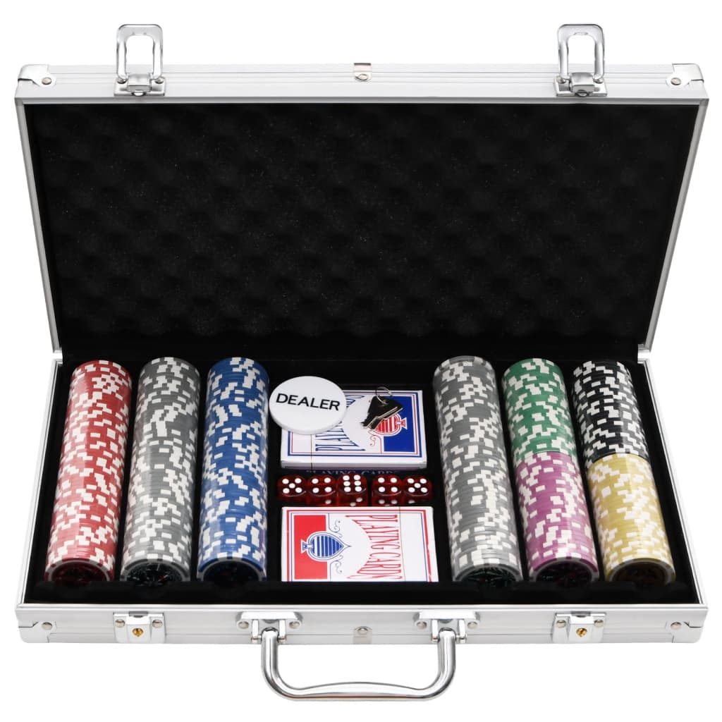 vidaXL Poker Chip Set 300 pcs 11.5 g - 34426