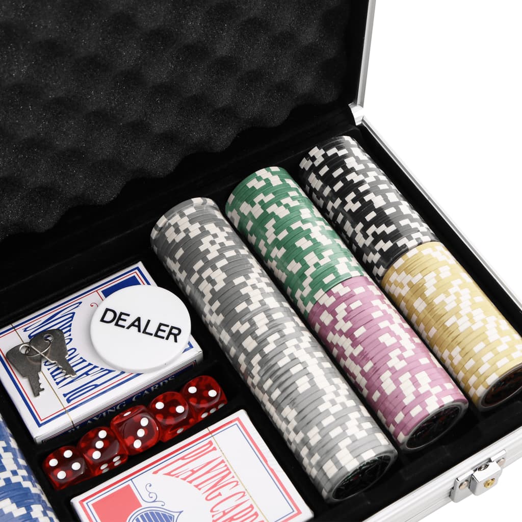 vidaXL Poker Chip Set 300 pcs 11.5 g - 34426