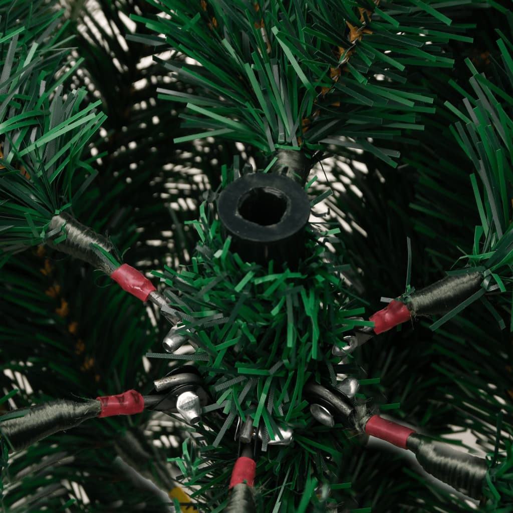 vidaXL Artificial Hinged Christmas Tree with Cones and Berries 150 cm - Green - 55346