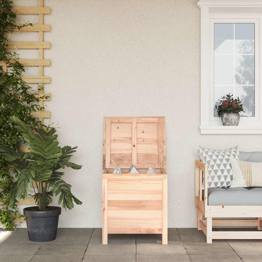 vidaXL Garden Storage Box 50x49x56.5 cm Solid Wood Fir - Brown