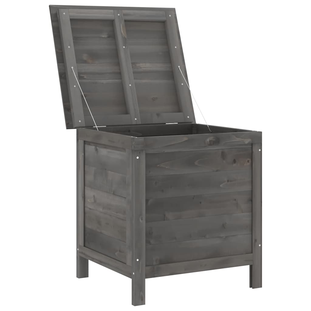 vidaXL Garden Storage Box Anthracite 50x49x56.5 cm Solid Wood Fir