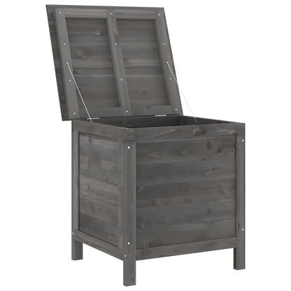 vidaXL Garden Storage Box Anthracite 50x49x56.5 cm Solid Wood Fir