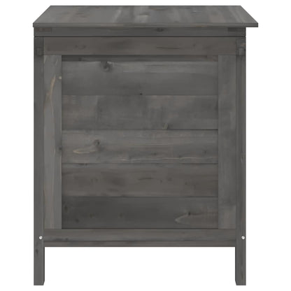 vidaXL Garden Storage Box Anthracite 50x49x56.5 cm Solid Wood Fir