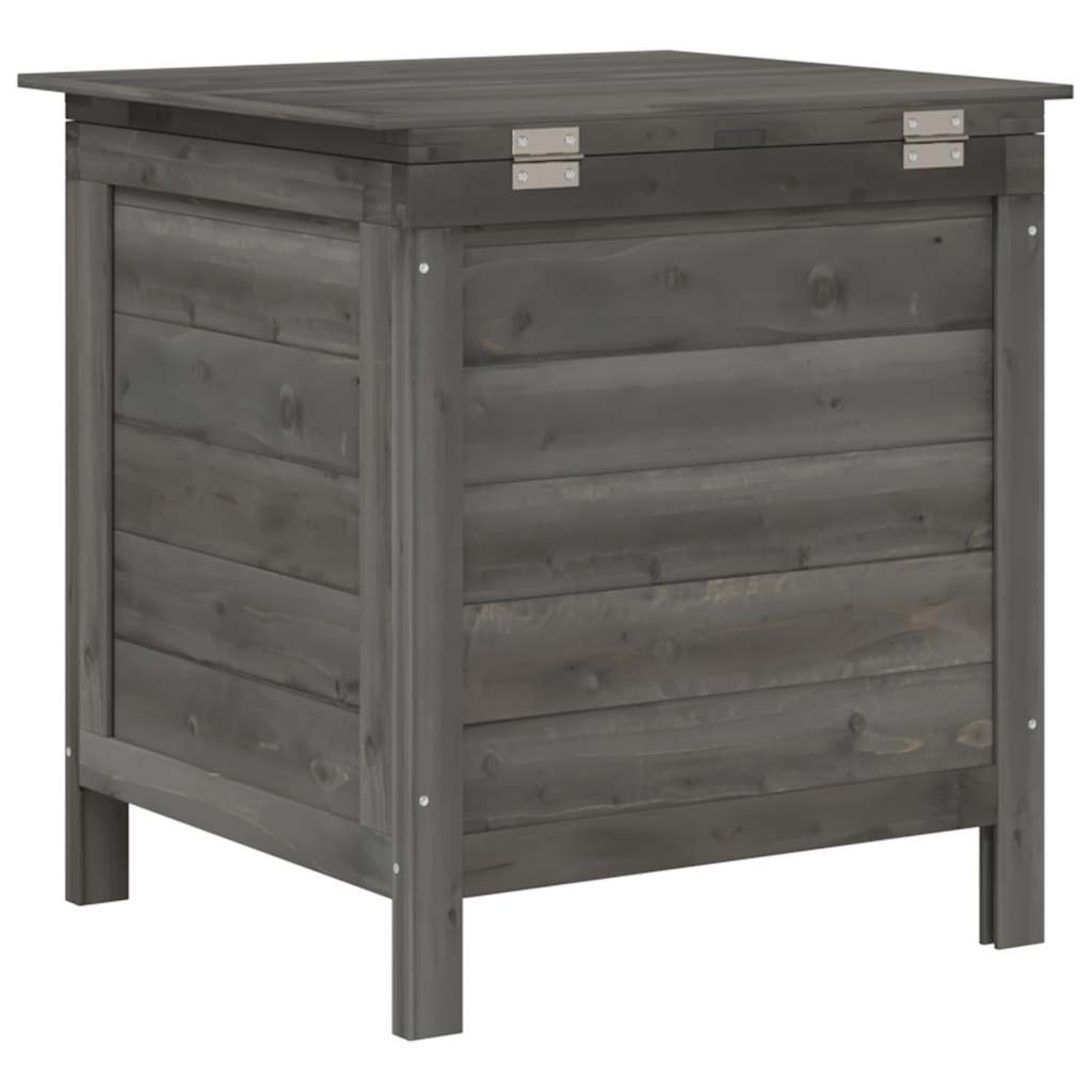 vidaXL Garden Storage Box Anthracite 50x49x56.5 cm Solid Wood Fir
